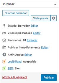 crear post lateral WordPress